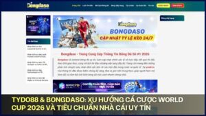 TYDO88 & Bongdaso: Xu hướng cá cược World Cup 2026 và tiêu chuẩn nhà cái uy tín